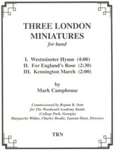Three London Miniatures Concert Band sheet music cover